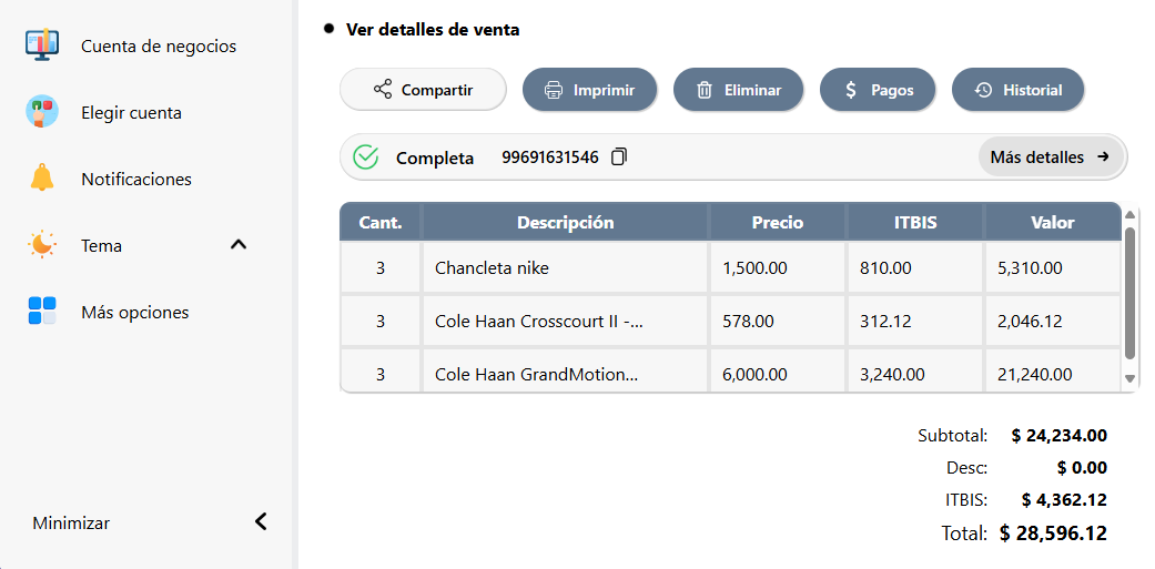 hazcuentas inventario en laptop